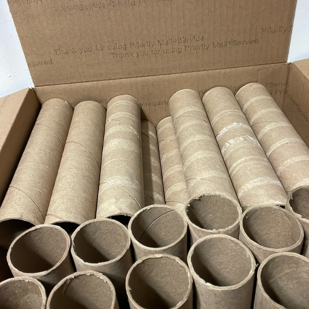 50 Empty Paper Towel Rolls - Brown